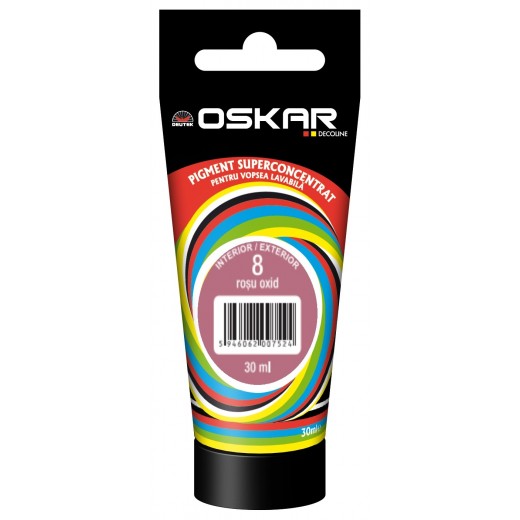 OSKAR Pigment Concentrat  8,  30 ml, rosu oxid, Int/Ext 